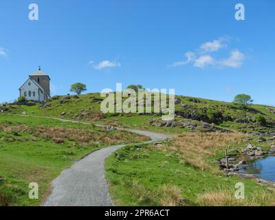 Die Stadt Haugesund in norwegen Stockfoto