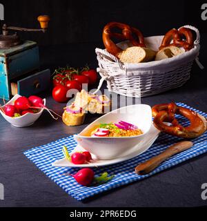 Bavarian Obazda ein Klassiker aus Süddeutschland Stockfoto