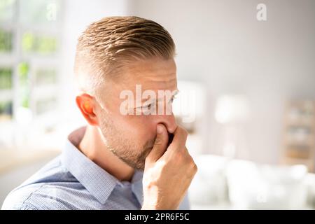 Schlechter Geruch Oder Geruch Von Der Klimaanlage Stockfoto