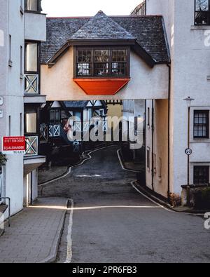 Ein sonniger Tag im Dean Village Edinburgh Stockfoto