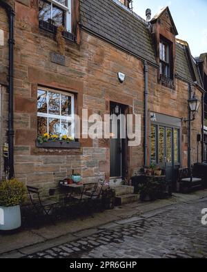 Schöne und ruhige Gegend in Dean Village Stockfoto