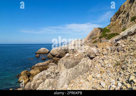 Blick auf den Nationalpark Arrabida Stockfoto