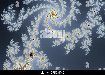 Schöner Zoom in die unendliche mathematische mandelbrot-Menge fraktal Stockfoto