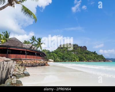 Seychellen - Praslin, Anse Volbert - Cote d'Or Stockfoto