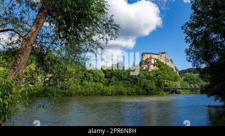 Die ORAVA BURG in der Slowakei Stockfoto