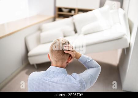 Mangelnder Raum – Fehler Bei Der Innenraumgestaltung Stockfoto