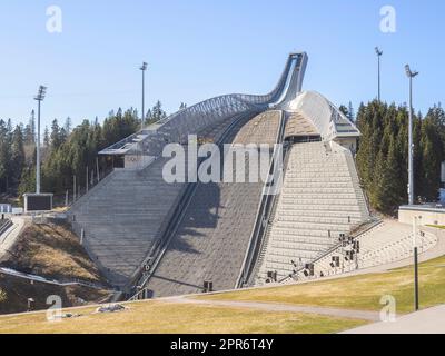 Norwegen, Oslo / Holmenkolmen - Holmenkollbakken Stockfoto