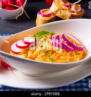 Bavarian Obazda ein Klassiker aus Süddeutschland Stockfoto