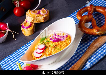 Bavarian Obazda ein Klassiker aus Süddeutschland Stockfoto