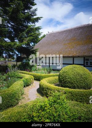 Haus als Denkmal in Dersekow, Mecklenburg-Vorpommern, Deutschland Stockfoto