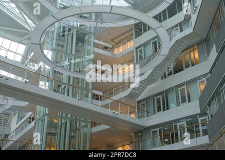 New Work Harbour, Unilever-Haus, Strandkai, Hafencity, Hamburg, Deutschland Stockfoto