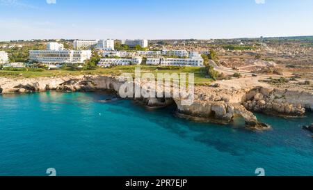 Aerial Love Bridge, Ayia Napa, Zypern Stockfoto