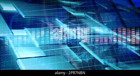 Die moderne Wissenschaft als Corporate Hintergrund Kunst Stockfoto
