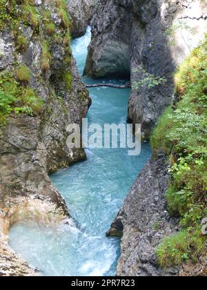 Canyon Leutaschklamm in Bayern Stockfoto