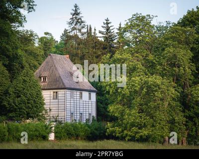 Goethes Gartenhaus im Park an der Ilm in Weimar Stockfoto