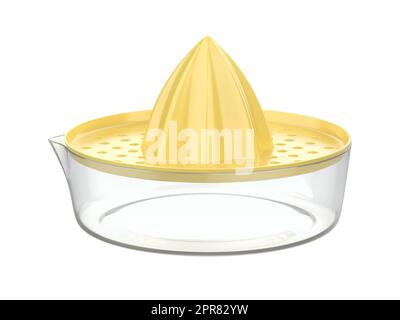 Zitruspresse isoliert auf weißem Hintergrund Stockfoto