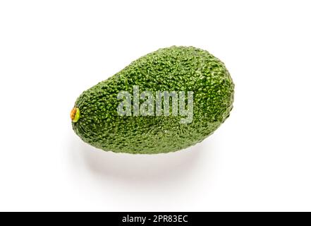 Avocado auf einem weißen Hintergrund isoliert Stockfoto