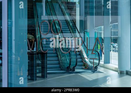 Kardinal Ort, Victoria Street, London, England Stockfoto