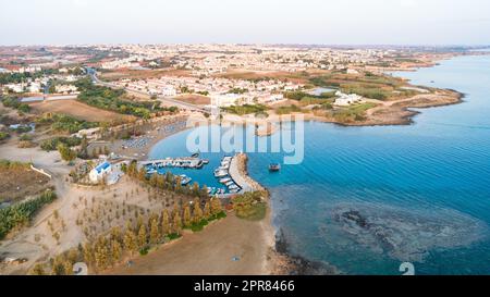 Aerilane Agia Triada Beach, Protaras, Zypern Stockfoto