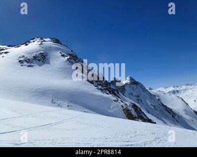 Wilder Pfaff, Skitour, Tirol, Österreich Stockfoto