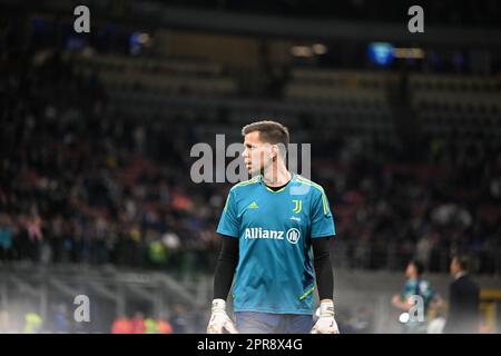 Wojciech Szczesny Juventus FC während des Fußballspiels der Italienischen Serie A zwischen dem Inter FC Internazionale Juventus FC am 19. März 2023 im Giuseppe Meazza San Siro Siro Stadion in Mailand, Italien. Foto: Tiziano Ballabio Stockfoto