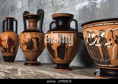 Alte griechische Vase Stockfoto