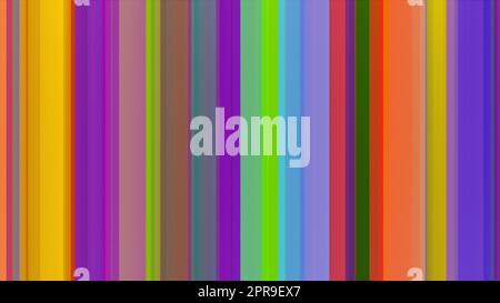 Linien in verschiedenen Farben. Computer erzeugt 3D Rendering Stockfoto