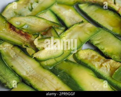 Zucchini, auch bekannt als Zucchini, Gemüse-Küche Stockfoto
