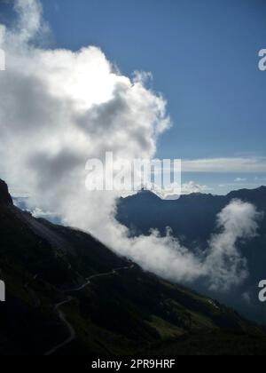 Stubaier Höhenwanderweg in Tirol, Österreich Stockfoto