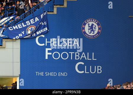 London, Großbritannien. 26. April 2023. Während des Spiels Chelsea gegen Leeds United Premier League auf der Stamford Bridge London Credit: MARTIN DALTON/Alamy Live News Stockfoto