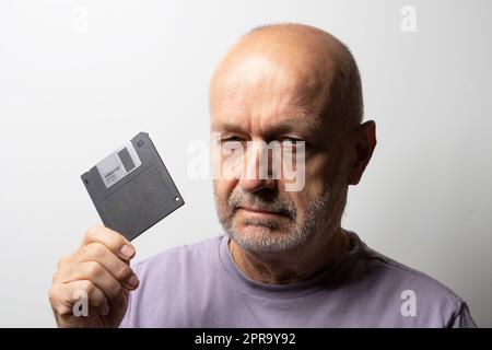 Alte Diskette zur Datenspeicherung Stockfoto