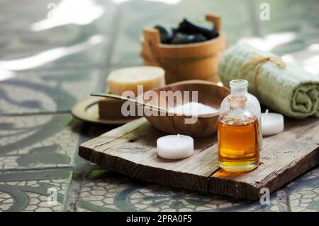 Spa- und Wellness-Stilleben Stockfoto