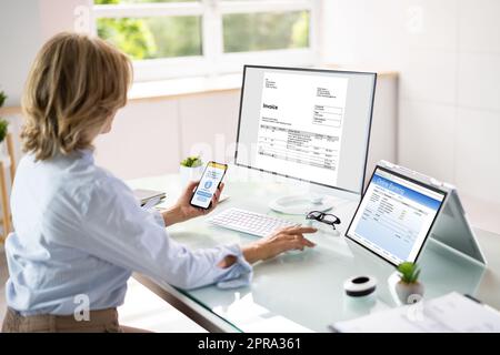 Online-Zwei-Faktor-Authentifizierung Stockfoto