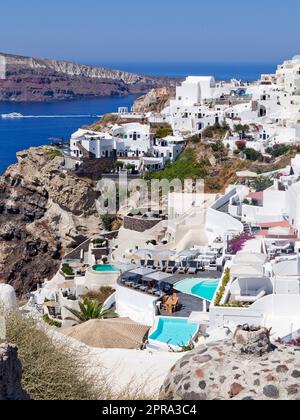 Griechenland, Santorin - Altstadt Von Oia Stockfoto