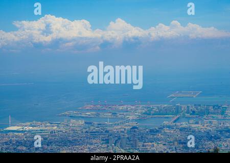 Landschaft von der Rokko Garden Terrace Stockfoto