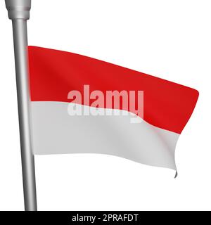 Flaggenkonzept indonesischer Nationaltag Stockfoto