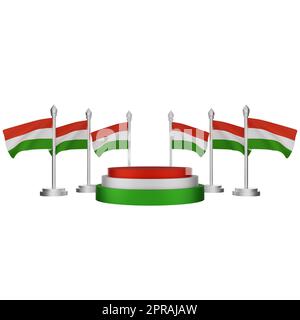 ungarisches Nationaltageskonzept Stockfoto