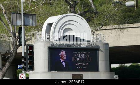 Los Angeles, Kalifornien, USA 29. März 2023 Andrea Bocelli Tour Concerts Marquee beim Hollywood Bowl am 29. März 2023 in Los Angeles, Kalifornien, USA. Foto: Barry King/Alamy Stock Photo Stockfoto