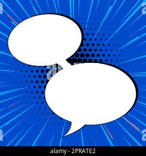 Rahmen Im Comicdesign. Schönes Bilderrahmen-Set Mit Boom Bubbles Für Design Collage, Lustige Niedliche Comic-Fotosammlung Für Kinder, Designzeichnung Stockfoto