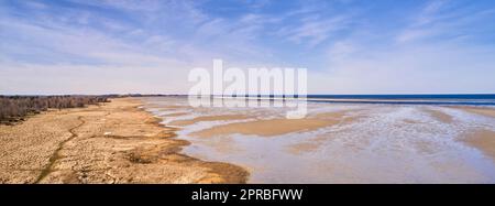 Ostküste von Jütland, Dänemark. Die Ostküste von jütland mit Blick auf Kattegat. Stockfoto