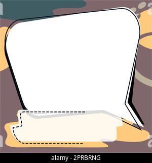 Leere Comic-Sprechblase Mit Kopierbereich Über Kreisförmigem Farbhintergrund. Leere Vorlage In Explosion Framework, Die Werbung Und Geschäftsförderung Darstellt. Stock Vektor