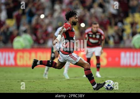 Rio De Janeiro, Brasilien. 26. April 2023. RJ - RIO DE JANEIRO - 26/04/2023 - COPA DO BRASIL 2023, FLAMENGO X MARINGA - Gabigol-Spieler des Flamengo während eines Spiels gegen Maringa im Maracana-Stadion für die Copa do Brasil-Meisterschaft 2023. Foto: Thiago Ribeiro/AGIF/Sipa USA Guthaben: SIPA USA/Alamy Live News Stockfoto