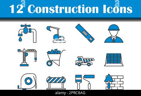 Bau-Icon-Set Stock Vektor