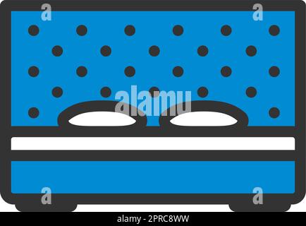 Symbol für Kingsize-Bett Stock Vektor