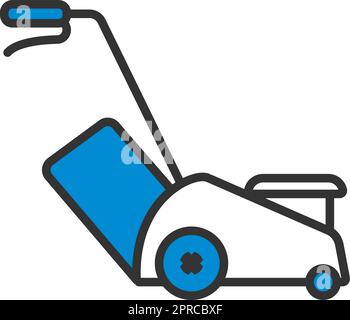 Symbol Für Rasenmäher Stock Vektor