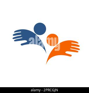 Team Work People Logo-Vektor-Symbol Stock Vektor