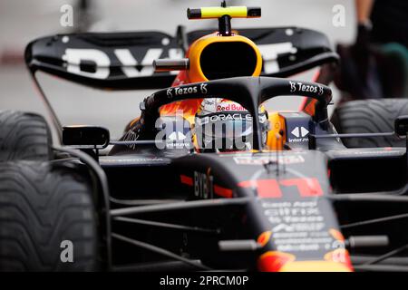SUZUKA, JAPAN, Suzuka Circuit, 7. Oktober: Sergio Perez (MEX) vom Team Red Bull während des japanischen Formel-1-Grand Prix im Suzuka Cir im Jahr FP2 Stockfoto