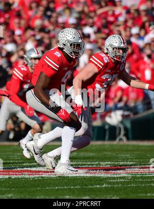(DATEIFOTOS).Ex Ohio State buckeye Defensive End/Edge Rusher (9) Zach Harrison wird voraussichtlich Anfang der 3. Und 4. Runde des NFL Draft 2023 stattfinden. Hier wird er am 9. Januar 2022 während der Rose Bowl gegen die Utah Utes abgebildet, Der NFL-Entwurf findet am 27. April 2023 in Kansas City statt. (Obligatorisches Guthaben: Jose/MarinMedia.org/CSM) (absoluter vollständiger Fotograf, Credits erforderlich) Stockfoto