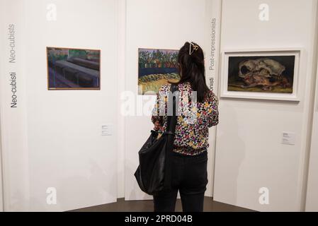 Rom, Italien. 26. April 2023. ROM, ITALIEN - APRIL 26: Anlässlich des 75. Geburtstages des Staates Israel zeigt eine Ausstellung im Jüdischen Museum in Rom die künstlerische Verbindung und Solidarität des Landes mit Italien am 26. April 2023 in Rom, Italien. (Foto: Andrea Ronchini/NurPhoto) Kredit: NurPhoto SRL/Alamy Live News Stockfoto