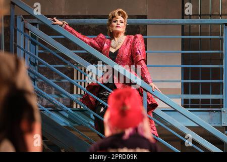 Madrid, Spanien. 26. April 2023. Ainhoa Arteta tritt während der Oper „TRATO DE FAVOR“ im Zarzuela-Theater in Madrid auf, 26. April 2023 Spanien (Foto: Oscar Gonzalez/NurPhoto) Kredit: NurPhoto SRL/Alamy Live News Stockfoto